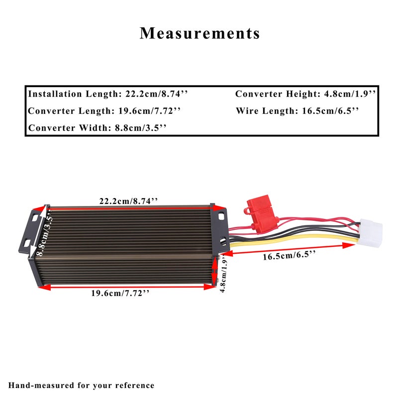 Pro Chaser DC-DC 72V 60V 48V Volt Voltage to 12V Step Down Voltage Reducer Regulator 360W 30A for Scooters & Bicycles Golf Cart (30A 360W) - Image 2